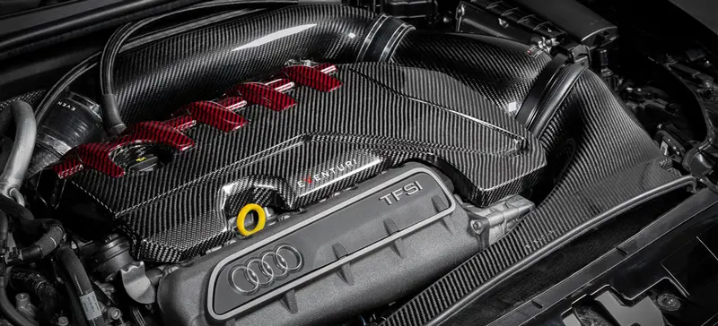 Eventuri Carbon Fibre Black And Red Engine Cover - Rs3 Gen 2 / Ttrs 8S / Rs3 8Y 1