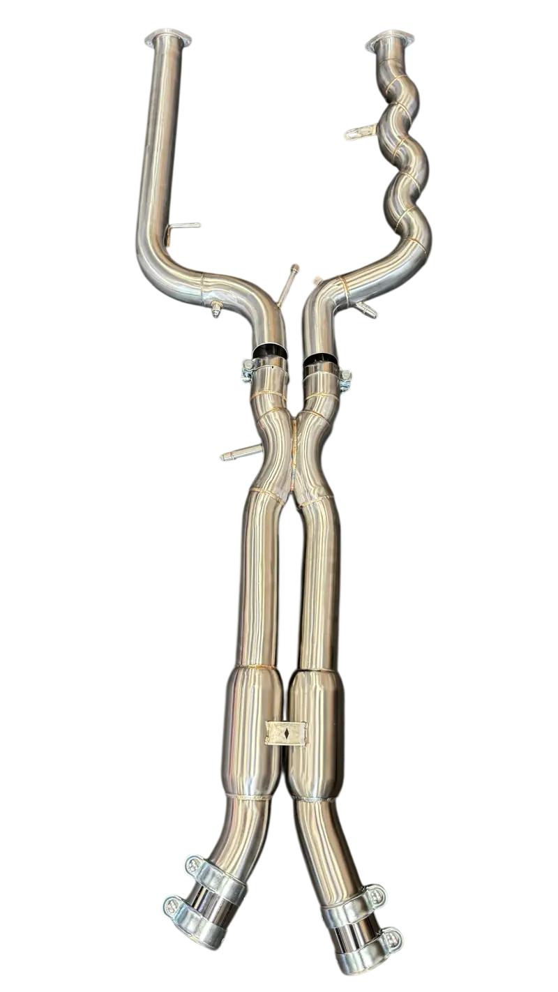 Evolution M | Bmw G8x M3/M4 Competition Equal Length Exhaust Midpipe With Opf Sensor Connectors 1