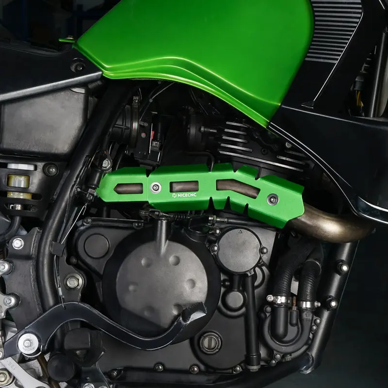 Exhaust Muffler Header Pipe Cover Guard Heat Shield For Kawasaki Klr650 08-18 2