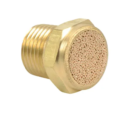 Exhaust Silencer Flat 1/8" Npt 1