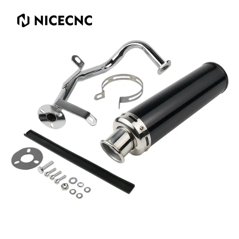Exhaust System Muffler Pipe For Gy6 50Cc Qmb139 Chinese Scooter 1