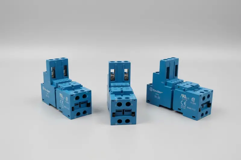 Finder 94.02Sma Din Rail Relay Socket For 55.32 1