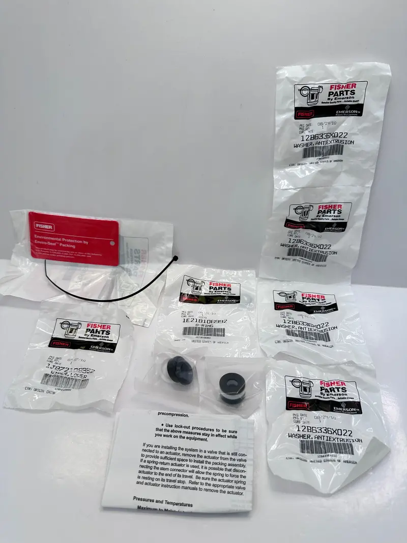 Fisher Emerson Rpackx00192 Enviroseal Retrofit Double Ptfe Packing Repair Kit 1