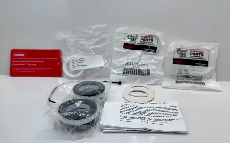 Fisher Emerson Rpackx00232 Enviro-Seal Double Ptfe Packing Kit 1 1/4" Stem 1