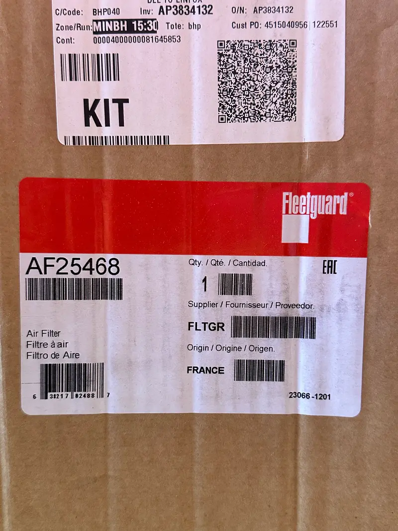 Fleetguard Af25468 Air Filter, Secondary Magnum Rs Nib 2