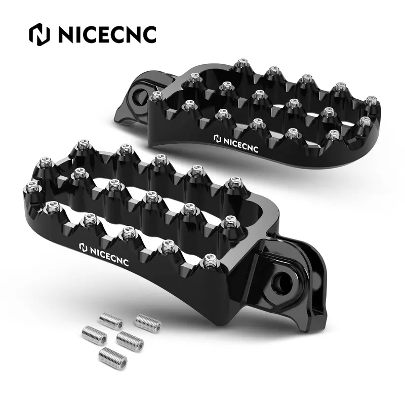 Forged 0° Horizontal Flat Wide Enlarged Foot Pegs For Ktm 390 Adventure 2020-2024 2
