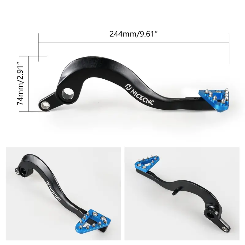 Forged Brake Pedal Lever Adjustable Tip For Yamaha Yz250f 2010-2023 Yz250fx Wr250f 2015-2023 2