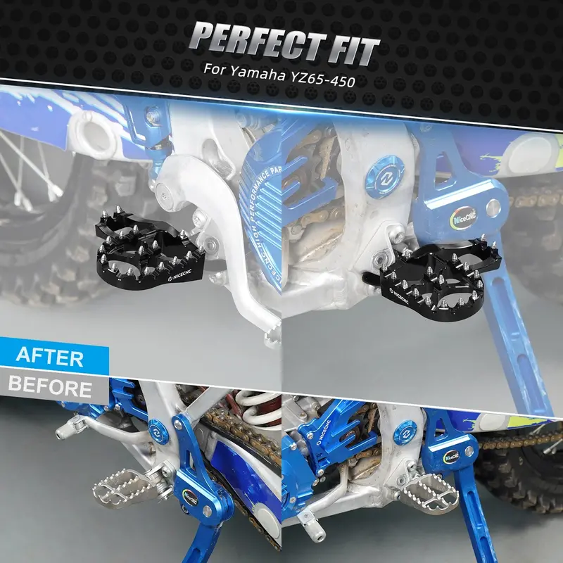 Forged Extender Foot Pegs Footrests For Yamaha Tenere 700 2019-2023 Yz250f Yz450f Yz85 2