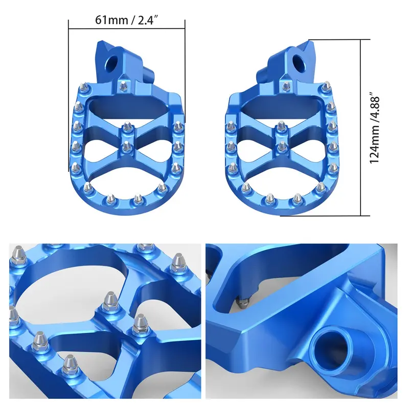 Forged Foot Pegs For Yamaha Yz250f 24-26 Yz450f 23-26 Wr450f 24-25 2