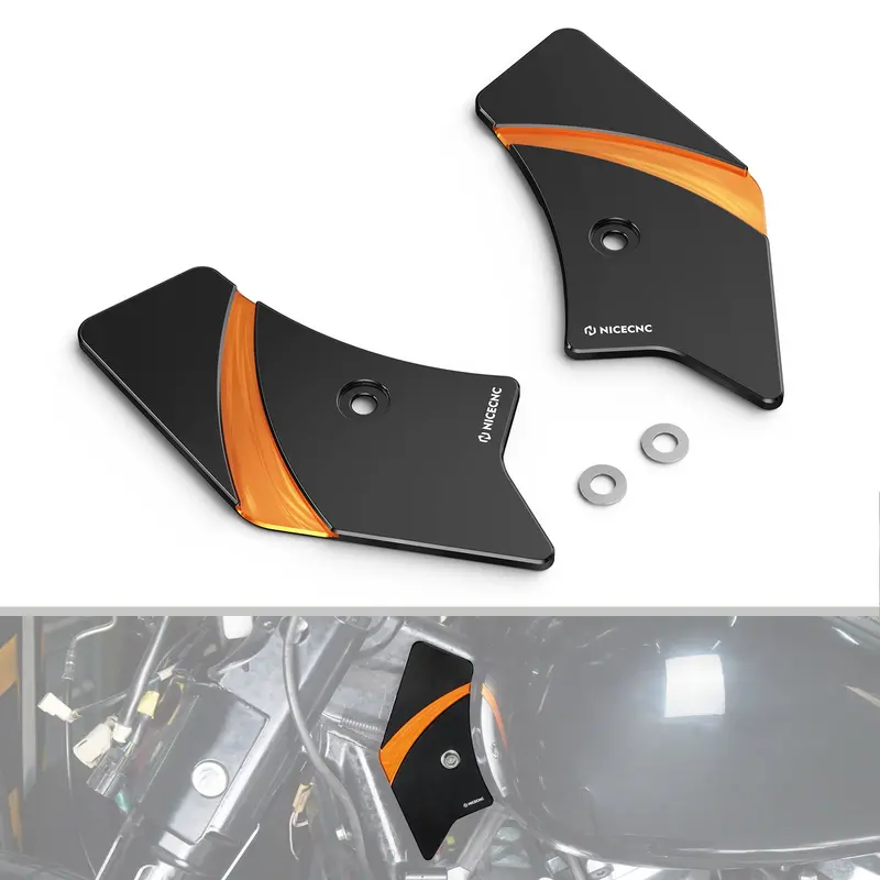 Frame Side Steering Neck Covers Trim For Harley Road King Street Glide Ultra Limited 1