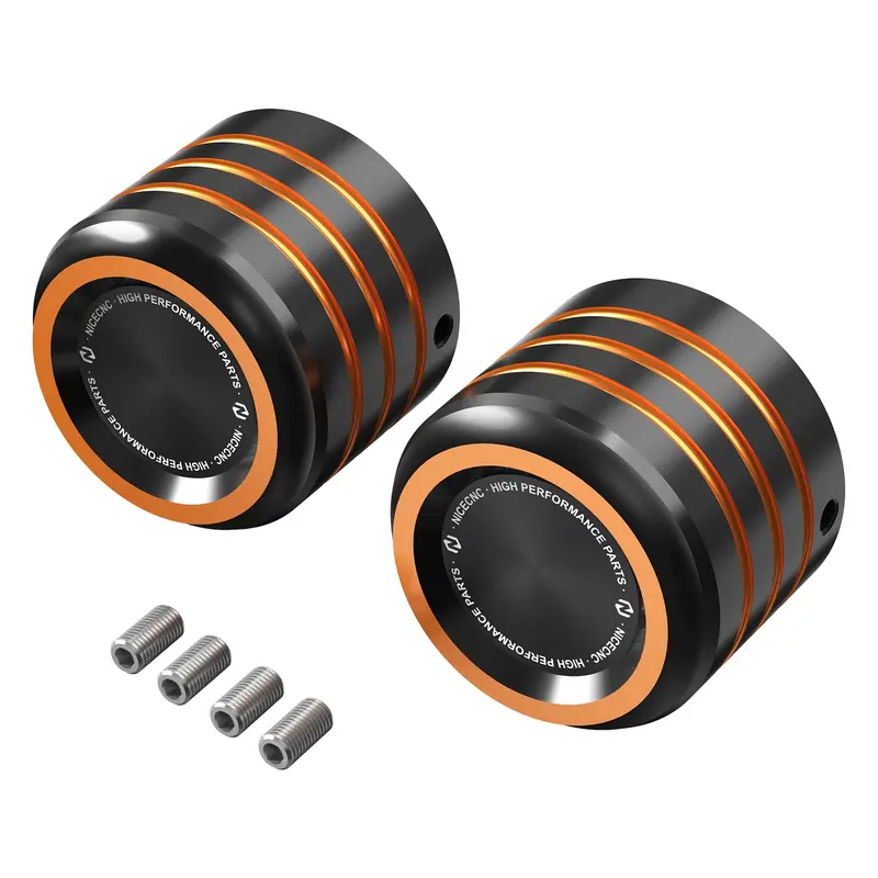 Front Axle Nut Covers Caps For Harley Sportster 1200 48 72 Xl Iron 883 Roadster 1