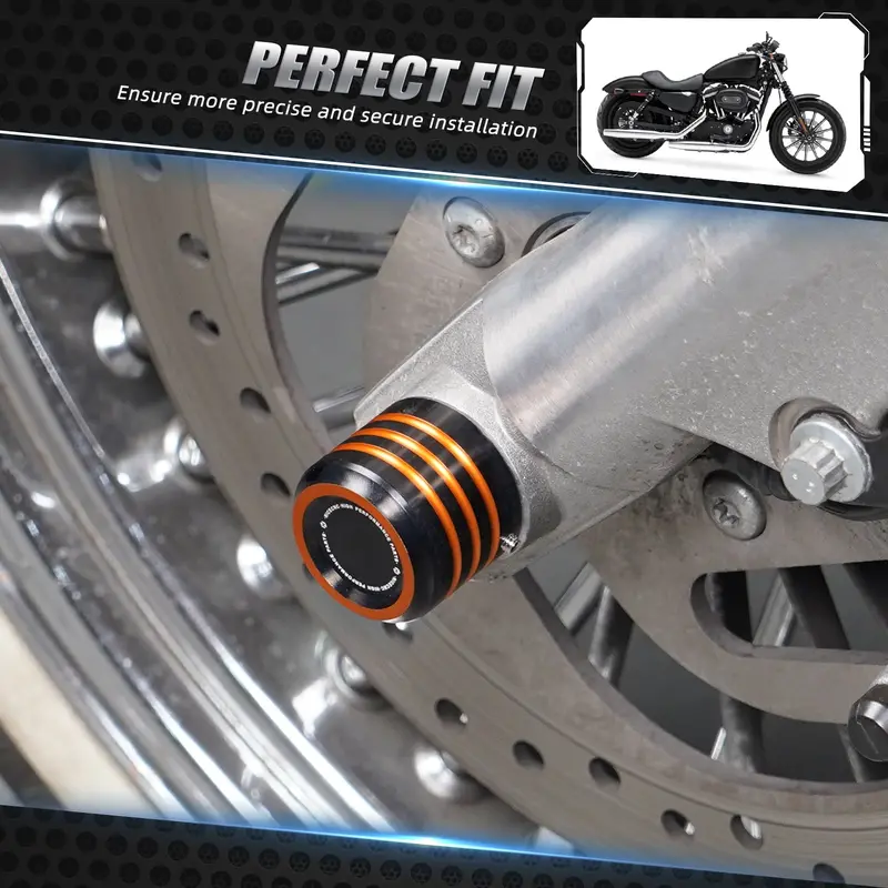 Front Axle Nut Covers Caps For Harley Sportster 1200 48 72 Xl Iron 883 Roadster 2