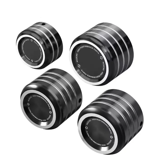 Front Axle Nut Covers Caps For Harley Sportster 1200 48 72 Xl Iron 883 Roadster 4