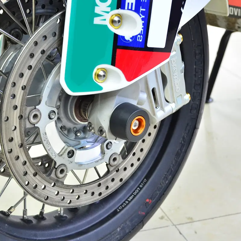 Front Axle Sliders Crash Pads Protector For Ktm 690 Husky 701 2