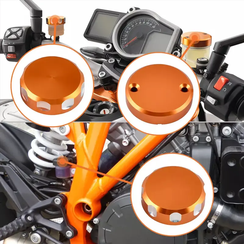 Front Brake Clutch Reservoir Covers For Ktm 690 Duke 08-10 1290 Super Duke R/Gt 14-21 2