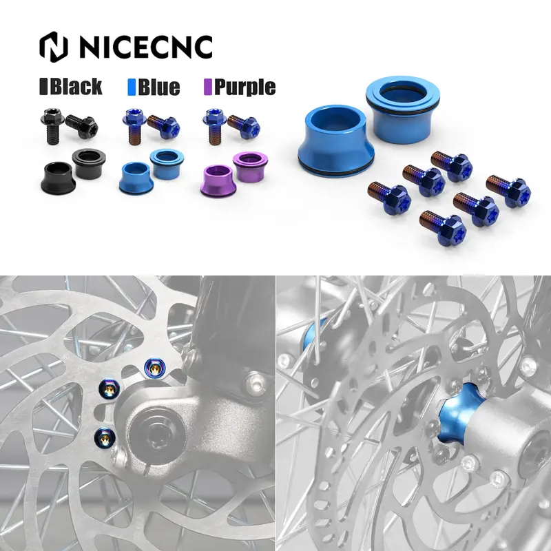 Front Brake Disc Pad Screws & Wheel Spacers For Surron Light Bee X/ S/ L1e Segway X160 X260 3
