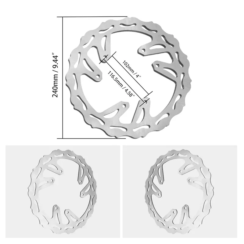 Front Brake Disc Rotor For Honda Cr125r Cr250r Crf250r/X Crf450r/X 2