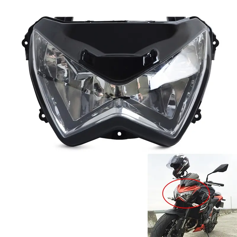 Front Clear Headlight Head Light Lamp For Kawasaki Z800 Z250 2013-2015 2