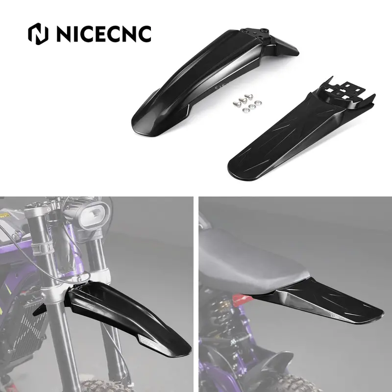 Front Fender Mud Guard & Extended Rear Fender For Surron Light Bee X/S 2022-2024 2