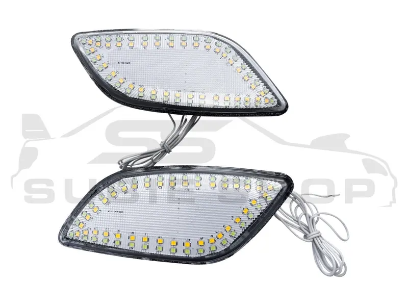 Front Guard Fender Led Side Drl + Indicators For 01 - 03 Subaru Impreza Rs Wrx 2