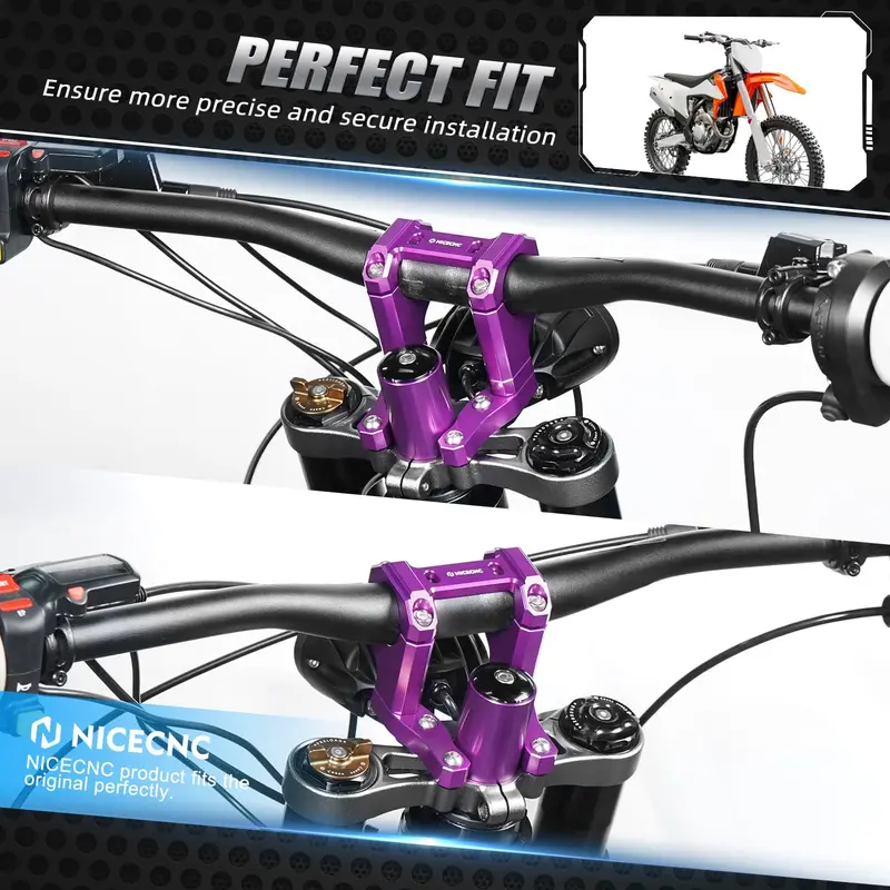 Front Handlebar Bar Riser Mount Bracket For Surron Light Bee X/ S/ L1e Segway X160 X260 2