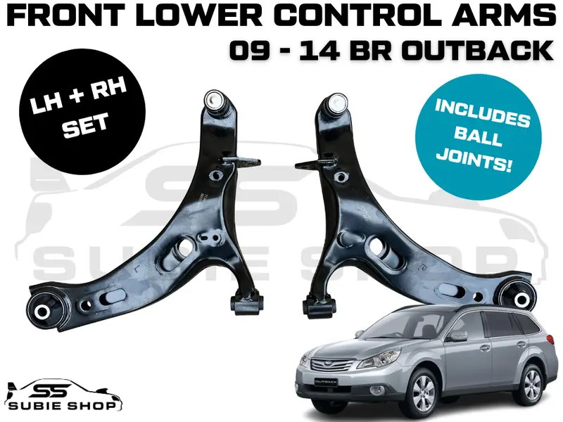 Front Lower Control Arms Pair Left Right Set Bush For 09 - 14 Subaru Outback Br 1