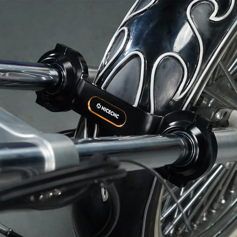 Front Method Fork Brace Stabilizer For Harley Dyna Low Rider Super Glide Wide Glide 2
