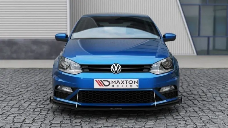 Front Racing Splitter Vw Polo Mk5 Gti Facelift (With Wings) 1