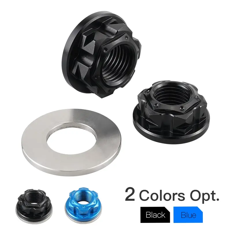 Front Rear Axle Shaft Lock Nuts Bolts Washer For Yamaha Yz85 02-08 1