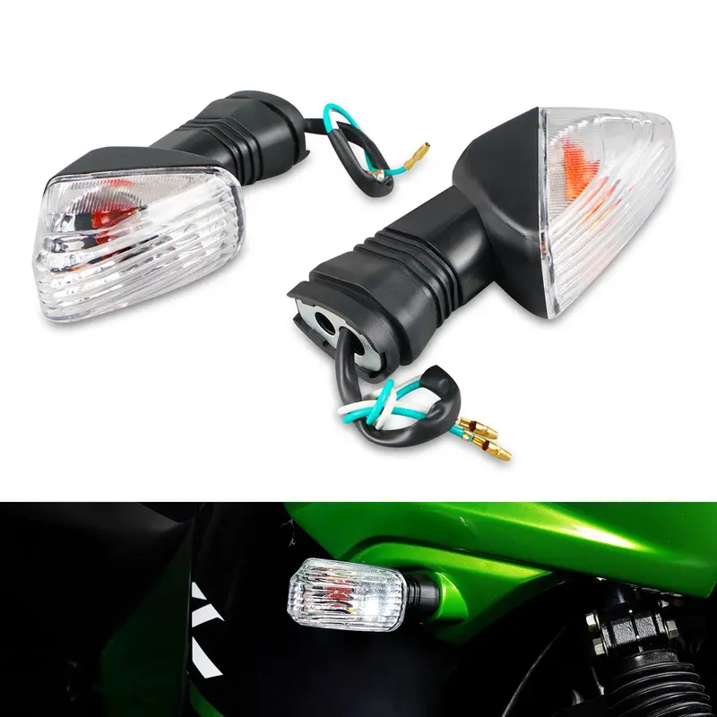 Front Rear Led Turn Signal Indicator Light Lamp For Kawasaki Klr650 Ninja Zx-6R 1