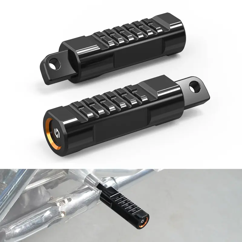 Front Rider Foot Pegs Footrests Set For Harley Sportster 1200 Iron 883 Xl Roadster 1
