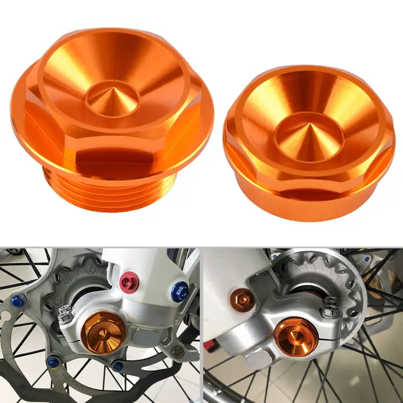 Front Wheel Spindle Axle Nuts Screws For Ktm 350 500 Excf 2003-2015 2