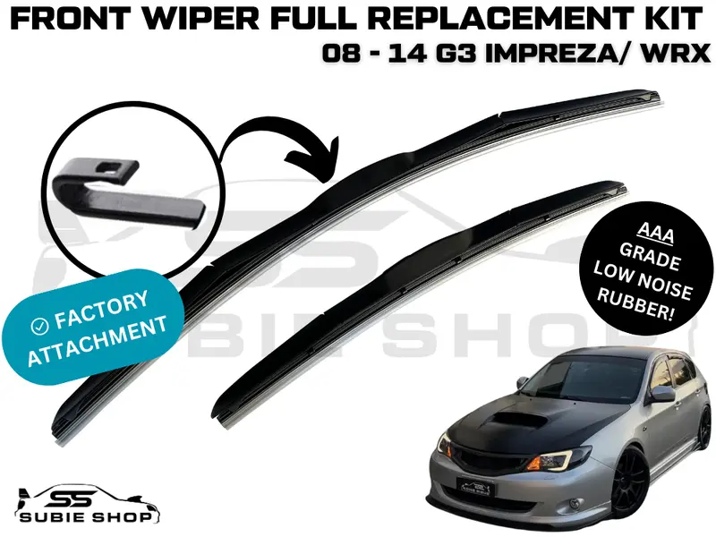 Front Windscreen Wiper Arm Kit 24" + 16" Window For 08 - 14 Subaru Impreza / Wrx 1