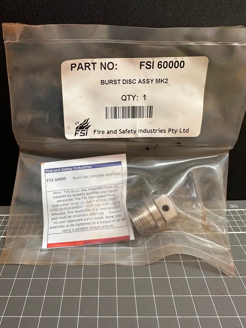 Fsi Burst Disc Assy Mk2 Fsi 60000 1