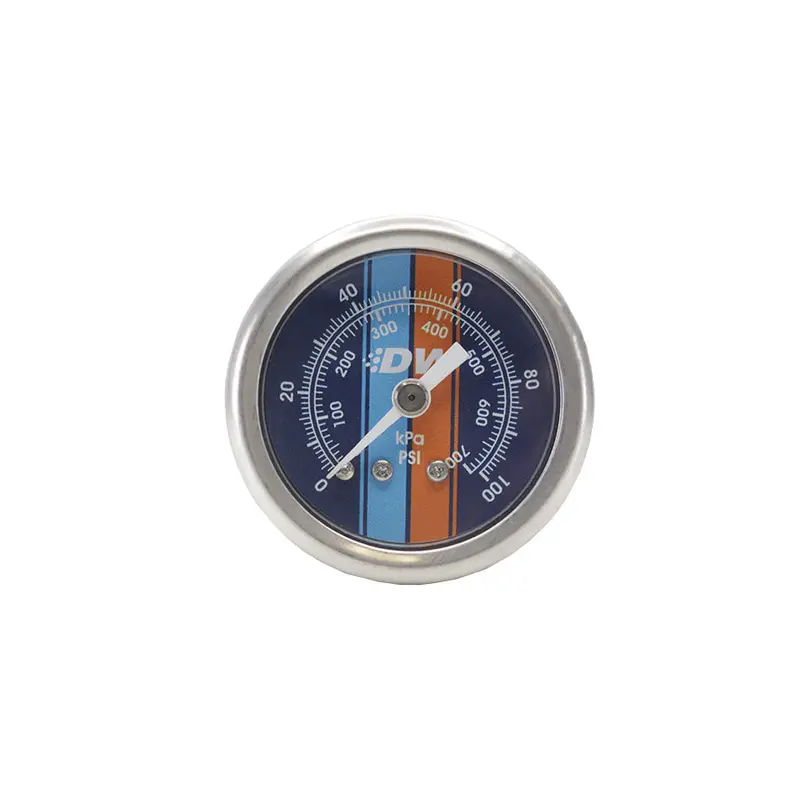 Fuel Pressure Gauge - Blue Face With Dw Logo 1