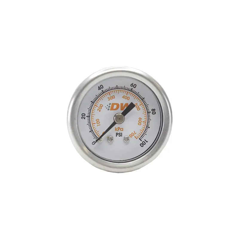 Fuel Pressure Gauge - White Face With Dw Logo 1