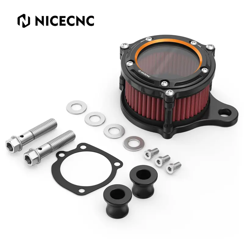 Full Clear Air Cleaner Intake Filter Kit For Harley Sportster 1200 48 Xl Iron 883 Xl883n 2