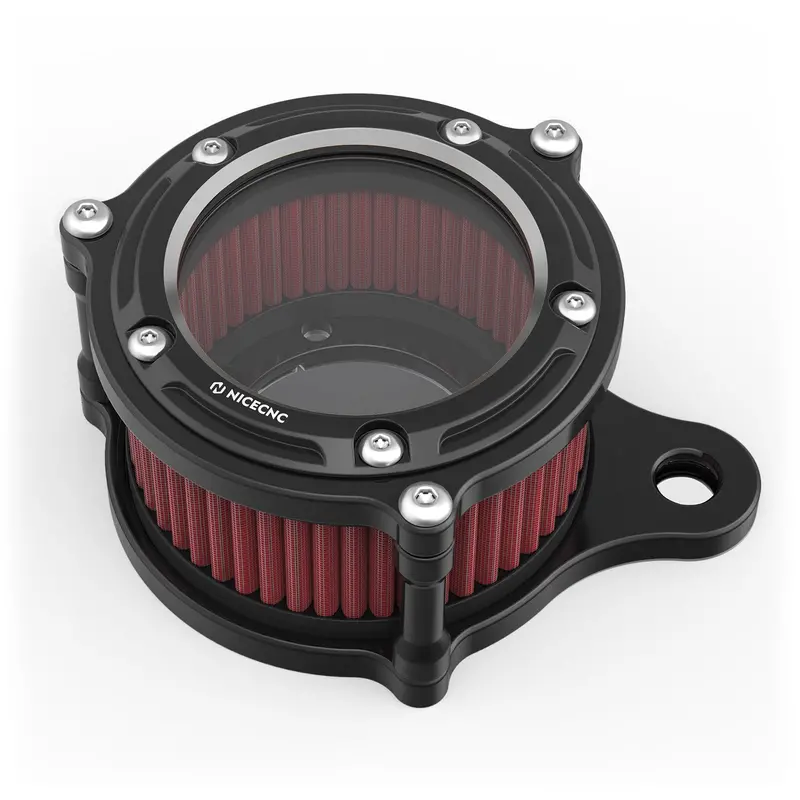 Full Clear Air Cleaner Intake Filter Kit For Harley Sportster 1200 48 Xl Iron 883 Xl883n 2