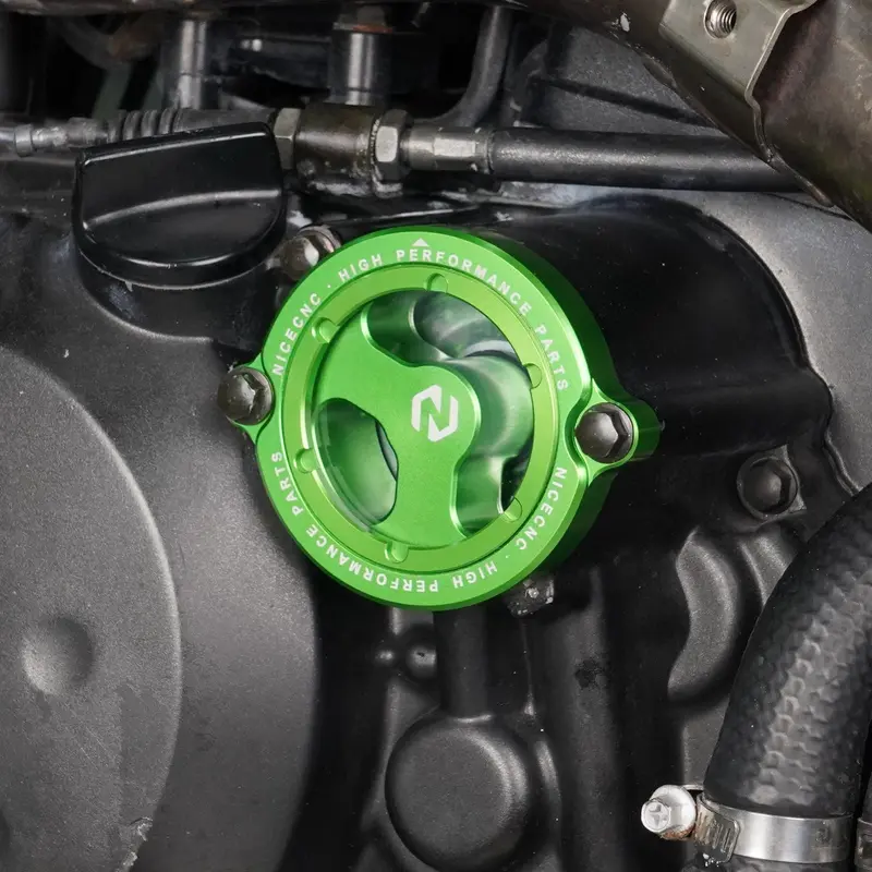 Full Clear Oil Filter Cap Cover For Kawasaki Klr650 1987-2024 2