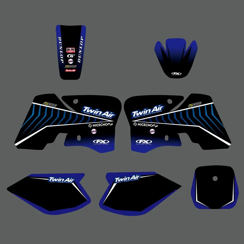 Full Graphics Background Decal Sticker Kit For Yamaha Ttr90 2000-2007 1
