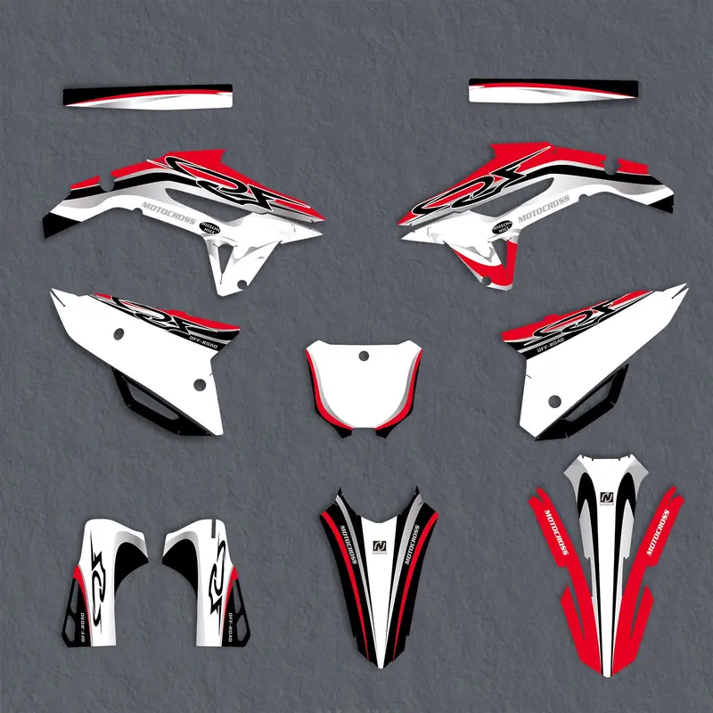Full Graphics Decals Stickers Kit For Honda Crf250 2022-2024 1