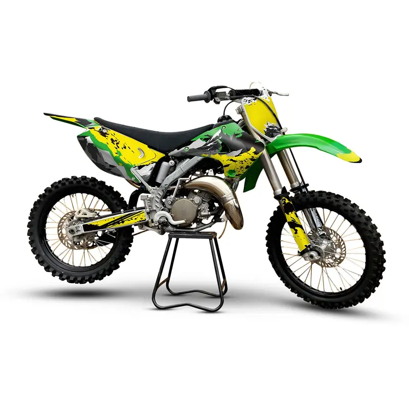 Full Graphics Decals Stickers Kit For Kawasaki Kx125 Kx250 2003-2012 1