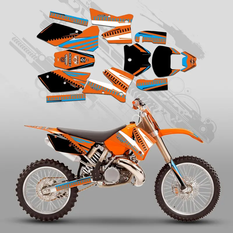 Full Graphics Decals Stickers Kit For Ktm Sx 2005-2006 1