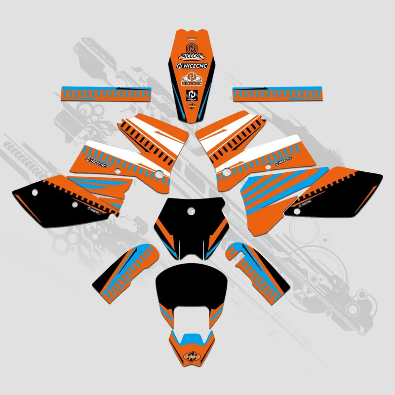 Full Graphics Decals Stickers Kit For Ktm Sx 2005-2006 2