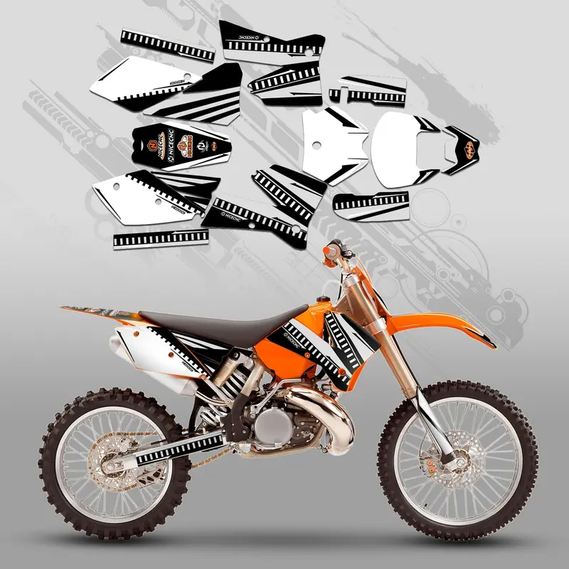 Full Graphics Decals Stickers Kit For Ktm Sx 2005-2006 2