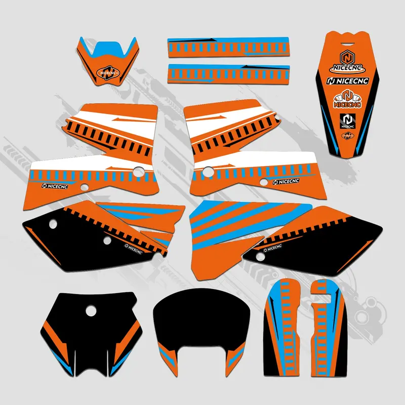 Full Graphics Decals Stickers Kit For Ktm Sx 2005-2006 3