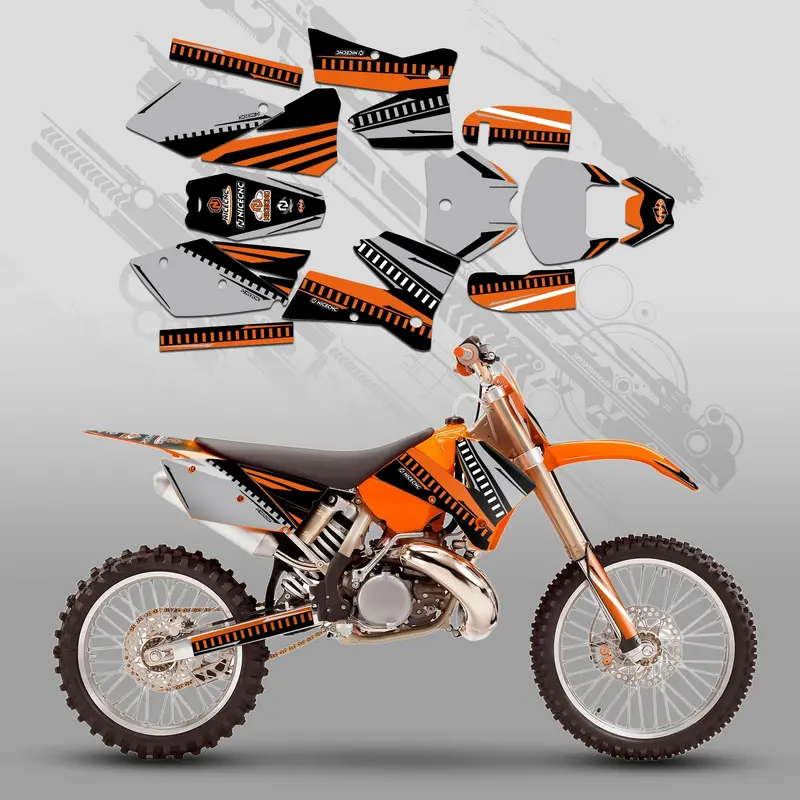 Full Graphics Decals Stickers Kit For Ktm Sx 2005-2006 3