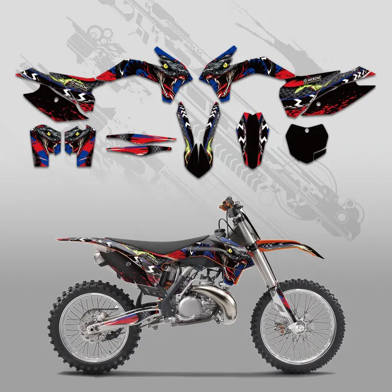 Full Graphics Decals Stickers Kit For Ktm Sx Xc 125-450F 13-15 Exc Xc-W Xcf-W 14 1