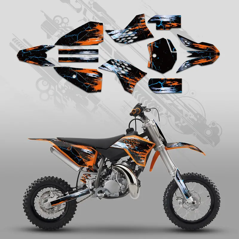 Full Graphics Decals Stickers Kit For Ktm Sx50 2009-2015 1