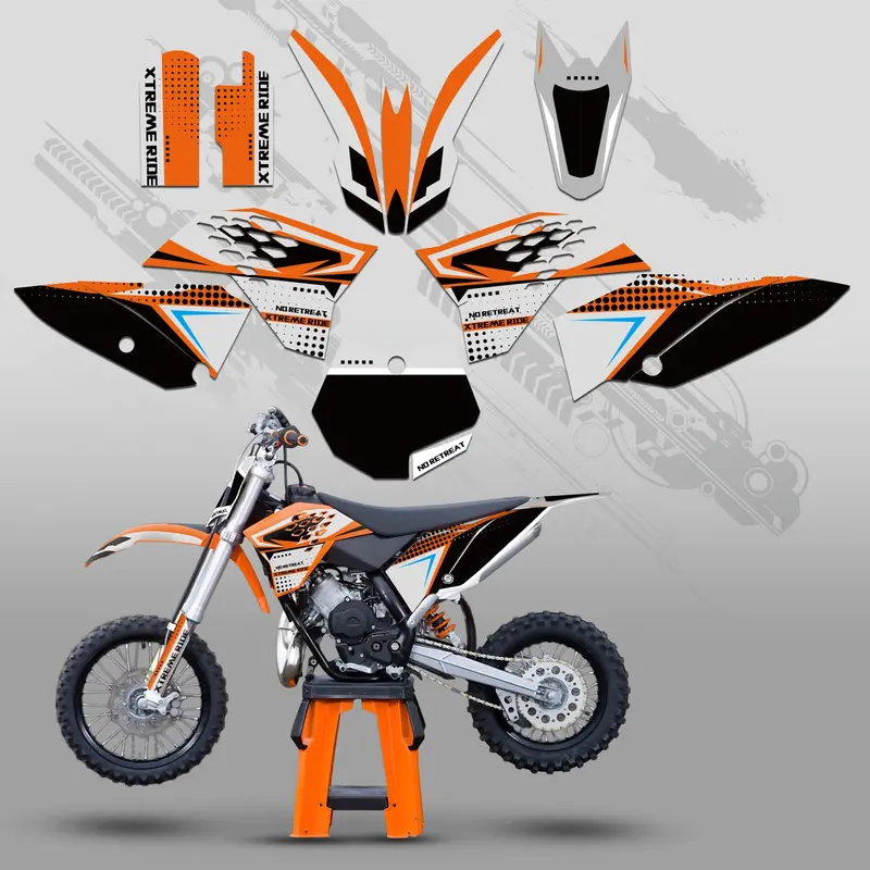 Full Graphics Decals Stickers Kit For Ktm Sx65 2009-2015 1